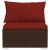 Set mobilier de grădină cu perne, 4 piese, maro, poliratan GartenMobel Dekor