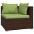 Set mobilier de grădină cu perne, 4 piese, maro, poliratan GartenMobel Dekor