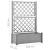 Jardinieră de grădină cu spalier, gri piatră, 100x43x142, PP GartenMobel Dekor