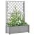 Jardinieră de grădină cu spalier, gri piatră, 100x43x142, PP GartenMobel Dekor