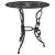 Set mobilier bistro, 3 piese, negru, aluminiu turnat GartenMobel Dekor