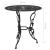 Set mobilier bistro, 3 piese, negru, aluminiu turnat GartenMobel Dekor