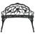 Bancă de grădină, negru, 100 cm, aluminiu turnat GartenMobel Dekor