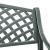 Bancă de grădină, verde, 102 cm, aluminiu turnat GartenMobel Dekor