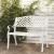 Bancă de grădină, alb, 102 cm, aluminiu turnat GartenMobel Dekor
