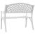 Bancă de grădină, alb, 102 cm, aluminiu turnat GartenMobel Dekor