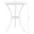Set mobilier bistro, 3 piese, alb, aluminiu turnat GartenMobel Dekor
