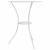 Set mobilier bistro, 3 piese, alb, aluminiu turnat GartenMobel Dekor