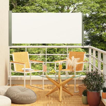 Copertină laterală retractabilă de terasă, crem, 140x300 cm GartenMobel Dekor