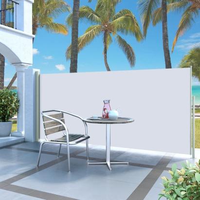 Copertină laterală retractabilă de terasă, crem, 140x300 cm GartenMobel Dekor