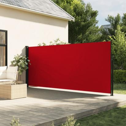 Copertină laterală retractabilă de terasă, roșu, 160x300 cm GartenMobel Dekor