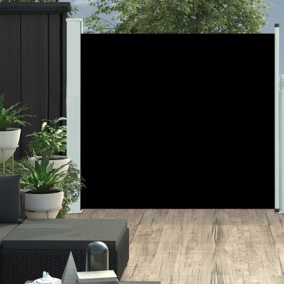 Copertină laterală retractabilă de terasă, negru, 170x300 cm GartenMobel Dekor