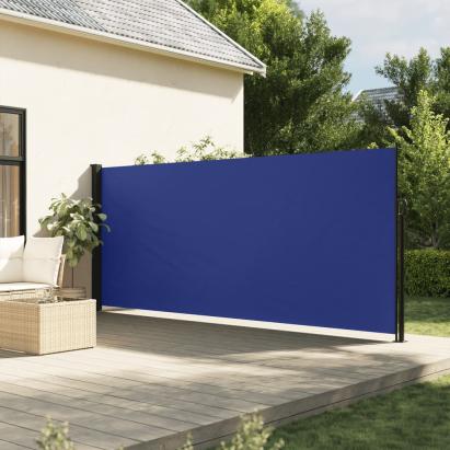 Copertină laterală retractabilă de terasă, albastru, 170x300 cm GartenMobel Dekor
