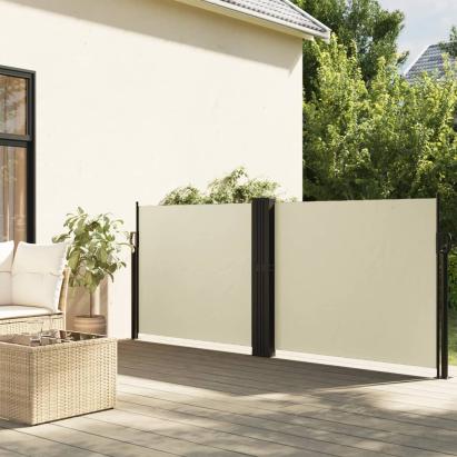 Copertină laterală retractabilă, crem, 140x600 cm GartenMobel Dekor