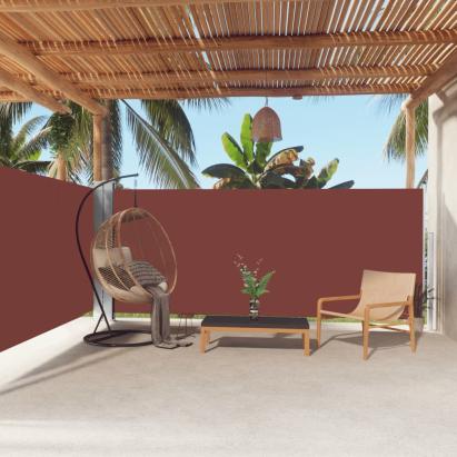 Copertină laterală retractabilă, maro, 160x600 cm GartenMobel Dekor