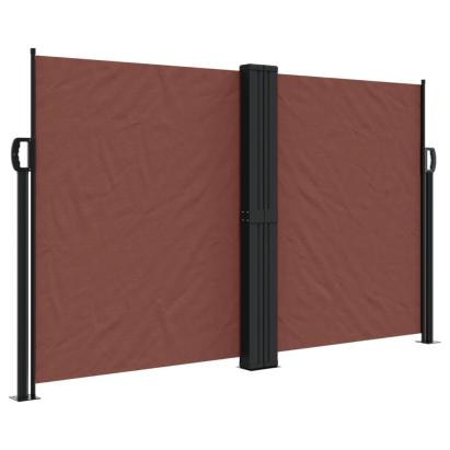 Copertină laterală retractabilă, maro, 140x1200 cm GartenMobel Dekor