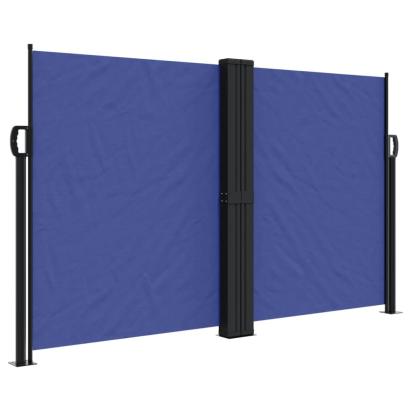Copertina laterală retractabilă, albastru, 140x1200 cm GartenMobel Dekor