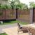 Gard tip oblon, maro, 180x180 cm, WPC   GartenMobel Dekor