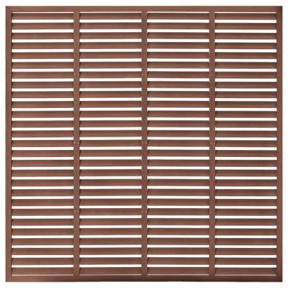 Gard tip oblon, maro, 180x180 cm, WPC   GartenMobel Dekor