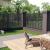 Gard tip oblon, gri, 180x180 cm, WPC GartenMobel Dekor