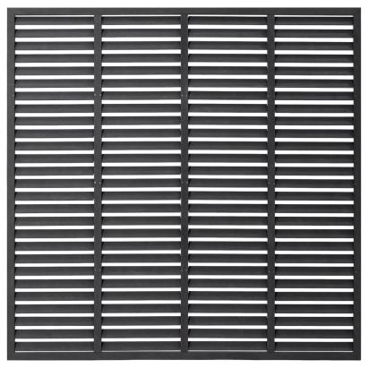 Gard tip oblon, gri, 180x180 cm, WPC GartenMobel Dekor