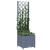 Jardinieră de grădină cu spalier,gri închis, 40x40x136 cm, PP GartenMobel Dekor