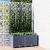 Jardinieră de grădină cu spalier,gri închis, 80x40x136 cm, PP GartenMobel Dekor