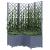 Jardinieră de grădină cu spalier,gri închis, 80x80x136 cm, PP GartenMobel Dekor