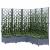 Jardinieră de grădină cu spalier,gri închis,120x120x121,5cm, PP GartenMobel Dekor