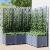 Jardinieră de grădină cu spalier,gri închis, 120x120x136 cm, PP GartenMobel Dekor