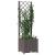 Jardinieră de grădină cu spalier maro, 40x40x136 cm, PP GartenMobel Dekor