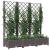 Jardinieră de grădină cu spalier, maro, 120x40x121,5 cm, PP GartenMobel Dekor