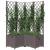 Jardinieră de grădină cu spalier maro, 80x80x136 cm, PP GartenMobel Dekor