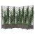 Jardinieră de grădină cu spalier, maro, 120x120x121,5 cm, PP GartenMobel Dekor