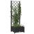 Jardinieră de grădină cu spalier negru, 40x40x121,5 cm, PP GartenMobel Dekor