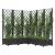 Jardinieră de grădină cu spalier, negru, 120x120x121,5 cm, PP GartenMobel Dekor