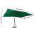 Umbrelă suspendată cu stâlp din lemn, verde, 400x300 cm  GartenMobel Dekor