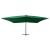 Umbrelă suspendată cu stâlp din lemn, verde, 400x300 cm  GartenMobel Dekor