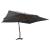 Umbrelă suspendată cu stâlp din lemn, antracit, 400x300 cm  GartenMobel Dekor