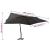 Umbrelă suspendată cu stâlp din lemn, antracit, 400x300 cm  GartenMobel Dekor