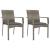 Set mobilier de grădină cu perne, 3 piese, gri, poliratan GartenMobel Dekor