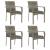 Set mobilier de grădină cu perne, 5 piese, gri, poliratan GartenMobel Dekor