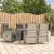 Set mobilier de grădină cu perne, 7 piese, gri, poliratan GartenMobel Dekor