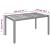 Set mobilier de grădină cu perne, 7 piese, gri, poliratan GartenMobel Dekor