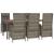 Set mobilier de grădină cu perne, 7 piese, gri, poliratan GartenMobel Dekor