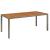 Set mobilier de grădină cu perne, 7 piese, gri, poliratan GartenMobel Dekor