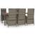 Set mobilier de grădină cu perne, 7 piese, gri, poliratan GartenMobel Dekor