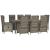 Set mobilier grădină cu perne, 9 piese, gri, poliratan GartenMobel Dekor