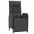 Set mobilier de grădină cu perne, 7 piese, negru/gri, poliratan GartenMobel Dekor