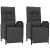 Set mobilier de grădină cu perne, 7 piese, negru, poliratan GartenMobel Dekor